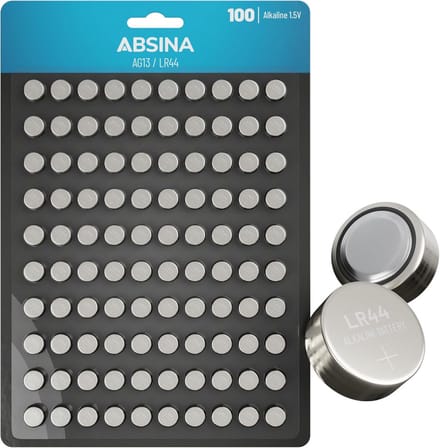 Knoopcellen AG13 LR44 - 100 stuks Alkaline 1,5V - Lekvrij en Langdurig