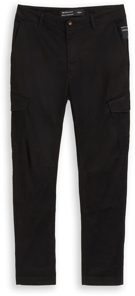 Tom Tailor Denim - Regular tapered cargobroek - Maat S - Black