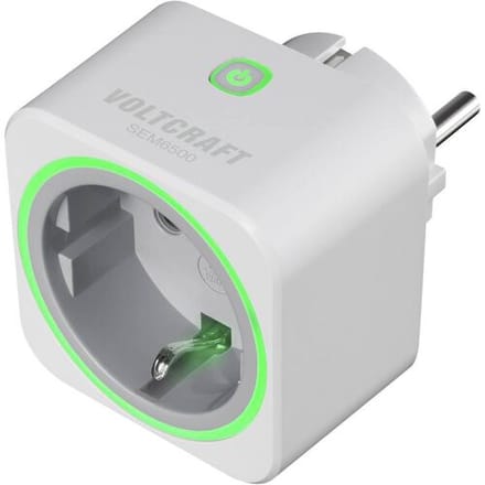 VOLTCRAFT SEM6000 Energiekostenmeter Bluetooth-interface, Gegevensexport, Datalogger, TRMS, Instelbaar stroomtarief, Met App-besturing