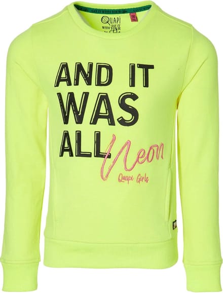 Quapi meisjes sweater Davita Yellow