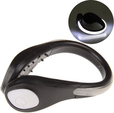 Scoby - Hardloopverlichting – Schoenverlichting voor Veilig Hardlopen - Wit - One Size - 1 Paar