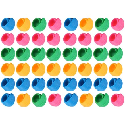48 Stuks Siliconen Garenspoelen Saver Huggers Spoelhouders Organizer voor Naaimachine yellow