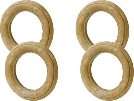 Timo Kauwring - Hondensnacks - 4 x Buffelhuid Ø 12 cm Medium