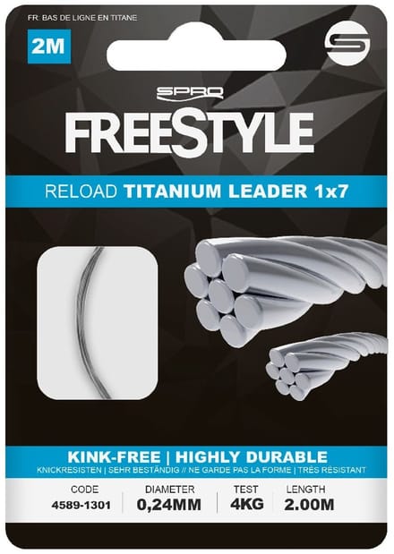Spro Reload Titanium 2 M Leider Zilver 0.300 mm