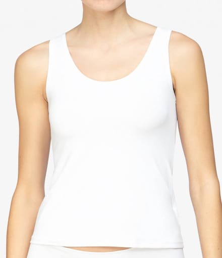 Avet Dames hemd microfiber 7591 - Polyamide dames onderhemd - Naadloos Singlet - Wit / L