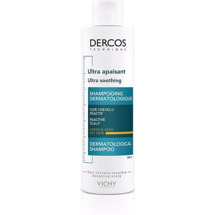 Vichy Dercos Ultra Kalmerende Shampoo Gevoelige Hoofdhuid Droog Haar 200ml