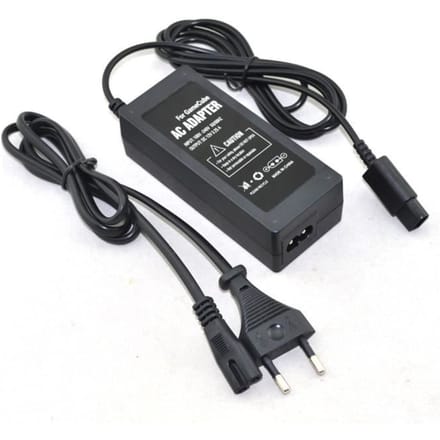 Adaptateur Secteur Prise Ue Pour Console N Gc Gamecube Avec Câble D'alimentation