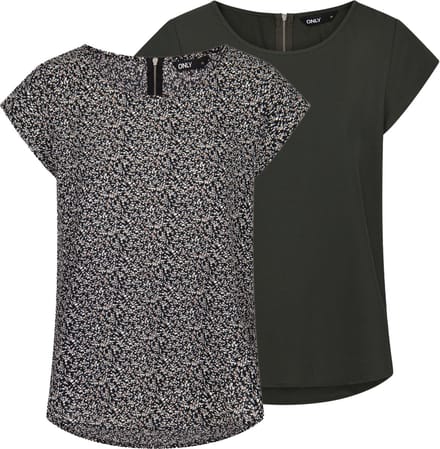 ONLY - ONLVIC LIFE S/S MIX TOP 2PK PTM - Meisjes - Blouses