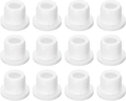 Rubberen doppen - Gat afdichting - Leidingen afdichten - Hoge temperatuur bestendig - 12 stuks - Wit