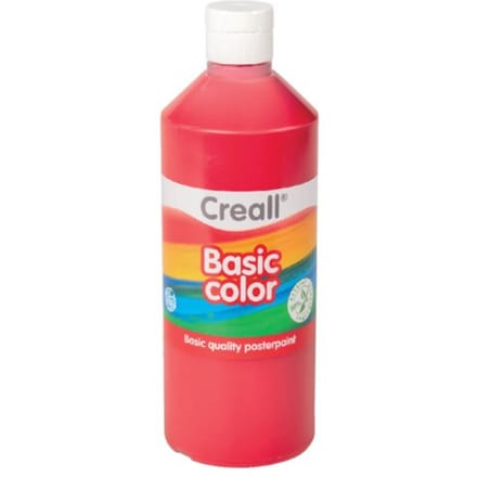 Plakkaatverf Creall basic donkerrood 500ml