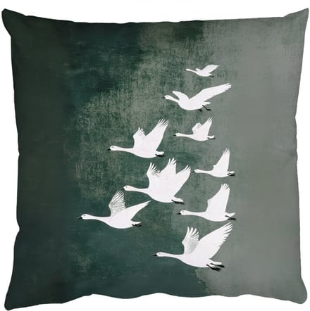Sierkussens - Kussentjes Woonkamer - 45x45 cm - Vogel - Japandi - Groen