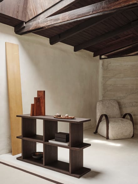 Ferm Living Kona boekenplank - dark stained - 2 x 2