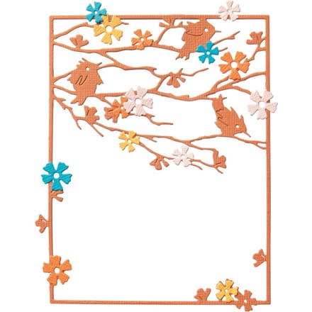 Sizzix Thinlits Ponssjabloon "Woodland Cardfront"