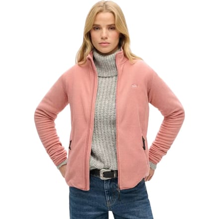 Superdry Polarfleecejack met Volledige Rits Roze Grootte: 38