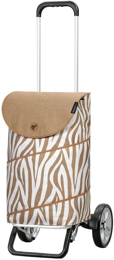 Andersen Shopper Alu Star Shopper Tyra Winkelwagen 59 cm - 46 L - zebra