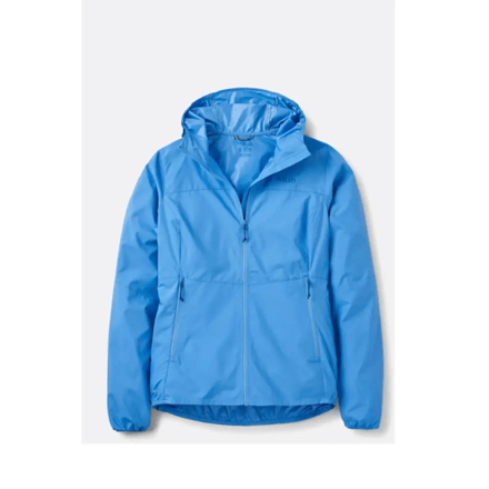Rab Windgather Hooded Jacket Dames (Maat - 14, Kleur - Bluebird)