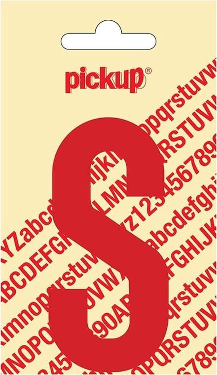 Pickup plakletter Nobel 90 mm rood S - 31022090S
