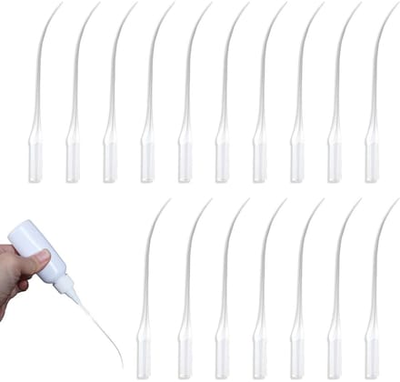 Set van 200 Micro Tips voor Lijm, Precisie Hechting, Transparant Plastic, 7 cm, Ideaal voor DIY Projecten, Hobby's en Laboratorium Gebruik