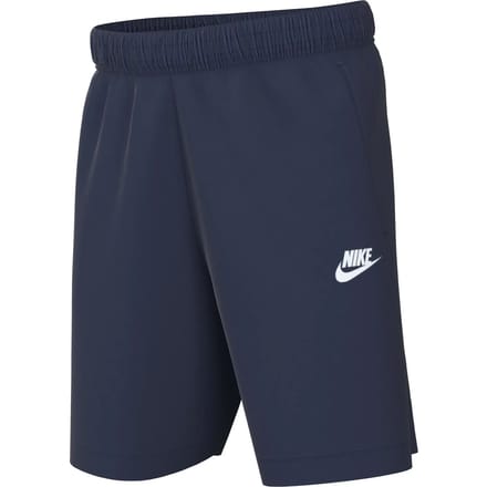 Nike club knit 6in short in de kleur marine.