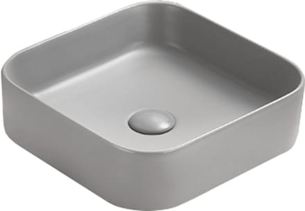 Mexen Vena opzetwastafel 37 x 37 cm, lichtgrijs mat - 22193761