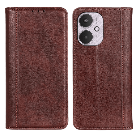 Comfycase Redmi 13C Leren Portemonnee Hoesje Bruin