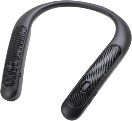 Nekluidspreker - Draagbare speaker - Muziek luisteren - 3D stereogeluid - 12 uur speeltijd - Zwart