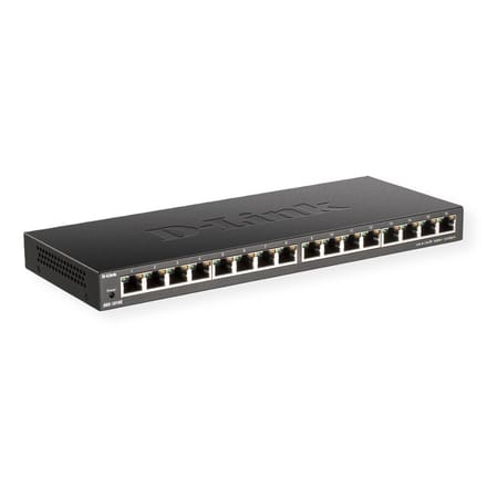 D-Link DGS-1016S/E 16-Poorts Gigabit Switch 10/100/1000Mbps Unmanaged