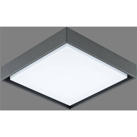 EVN LED buiten plafondlamp Tectum, 24x24 cm, antraciet, 110°