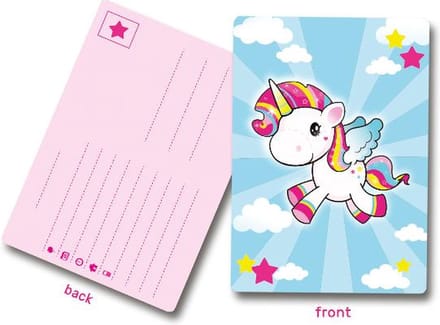 Folat - Uitnodigingen A6 Unicorn (8 Stuks)
