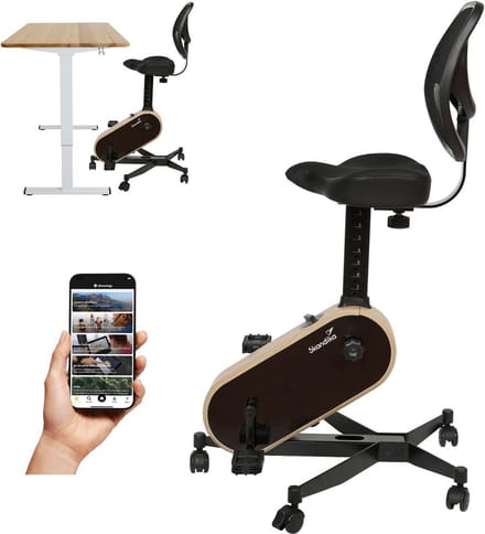 Compacte Arm- en Beentrainer voor Onder Bureau met LCD en 8 Weerstanden