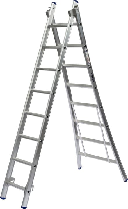 Maxall MR 2-delige Uitgebogen Reformladder - 2x9 Sporten