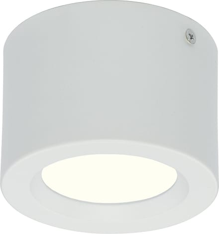 LED Downlight - Opbouw Rond Hoog 5W - Natuurlijk Wit 4200K - Mat Wit Aluminium - Ø105mm