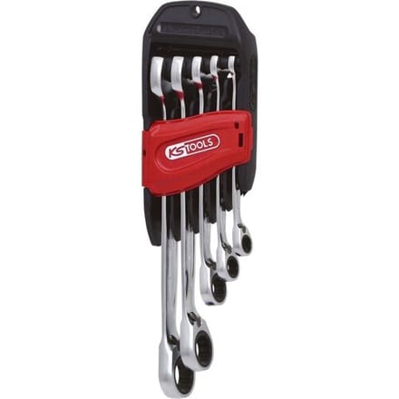 KS Tools 503.4605 Ring-steeksleutelset 5-delig Sleutelbreedte (metrisch) 19 mm