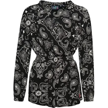 Superdry Vintage Beach Lange Mouw Romper Zwart 2XS Vrouw