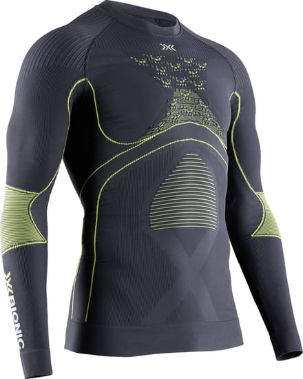 X-Bionic Energy Accumulator 4.0 Thermoshirt Lange Mouwen Heren Charcoal/Yellow - XL