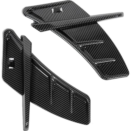 2 stuks Koolstofvezel Stijl Spatbordkap Afwerking Auto Modificatie Geschikt voor A7 S7 2017 2019 gray