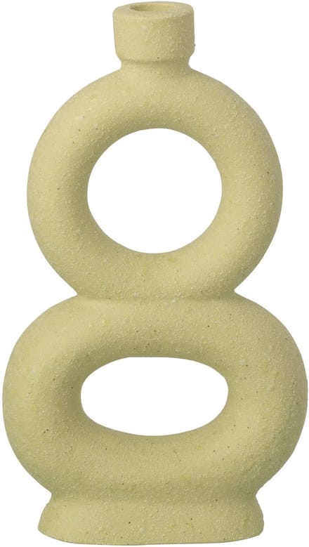 J-Line vaas Soliflore 2 Rings - steengoed - muntgroen - large