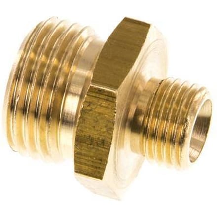 G 1/2'' x G 1/4'' Messing Borstnippel 16 Bar [2 Stuks]