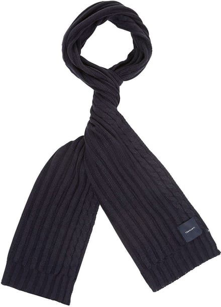 Tresanti ELDOR Cable knitted scarf Navy (TRSCFE102 - 803)