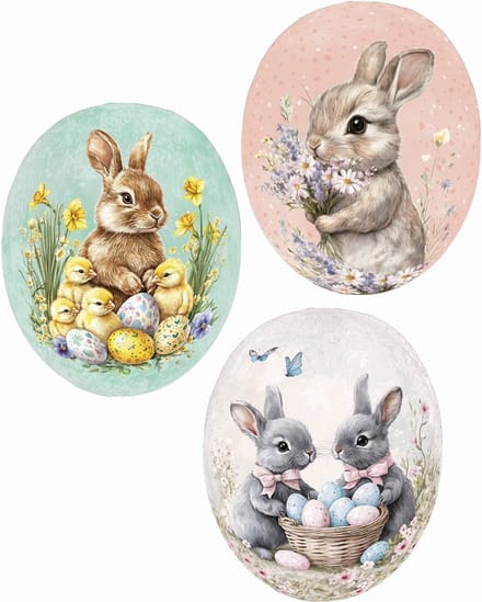 3x Ei Pastel dreams, 3 ass. 9cm