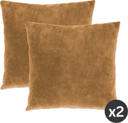 Tiseco Home Studio - Kussen (gevuld) MARSHMALLOW - SET/2 - polyester - teddyvulling - super zacht - Vierkant - 45x45 cm - Indiantan
