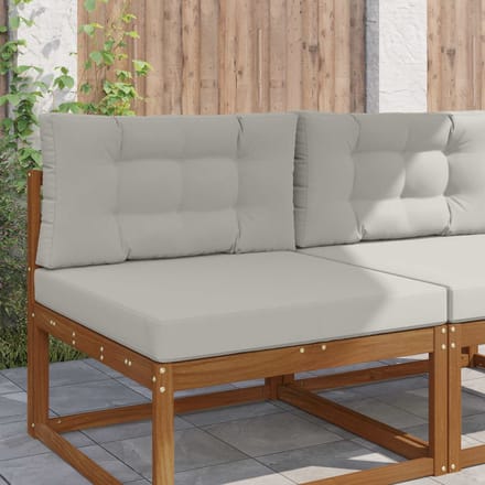 vidaXL - Buitenbankkussen - Polyester - Grijs - 80 - x - 80 - cm