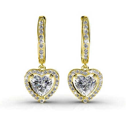 Only Love Oorbellen - Goud en Kristal