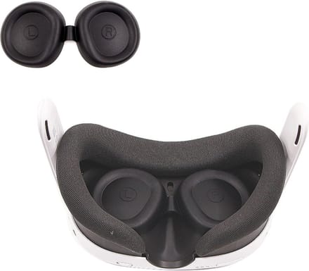 Siliconen lensbeschermers voor Meta Quest 3 | Zwart