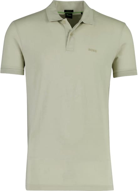 Poloshirts BOSS Green Regular Fit Pio lichtbeige 2 knoops