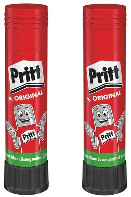 Pritt lijmstift - 2x - 22 gram - hobby lijm - kinderlijm - knutsel artikelen
