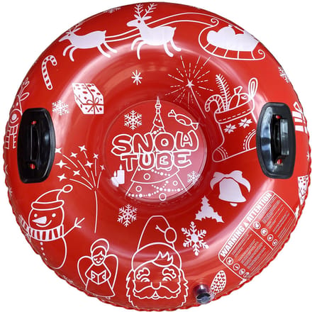 Opblaasbare skiring PVC-sledebuis Dikkere sneeuwbuis Wintersneeuwbuis met handvat Type 3 pink