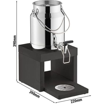 GGM Gastro Milchspender - BRIDGE - 3 Liter - inkl. Kühlakku im Standfuß & Touchless Adapter