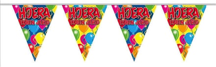 Folat - Vlaggenlijn Hoera ik ben jarig Ballonnen (10 meter)
