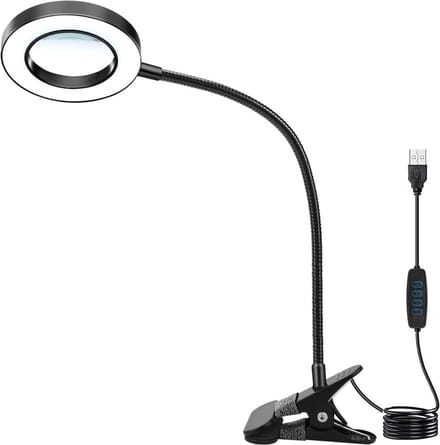 VELTRR® Vergrootglas Met Verlichting - Loeplamp met Led Verlichting - Zwart